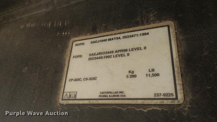 image for item DC1314 2006 Caterpillar CP-323C single drum vibratory roller