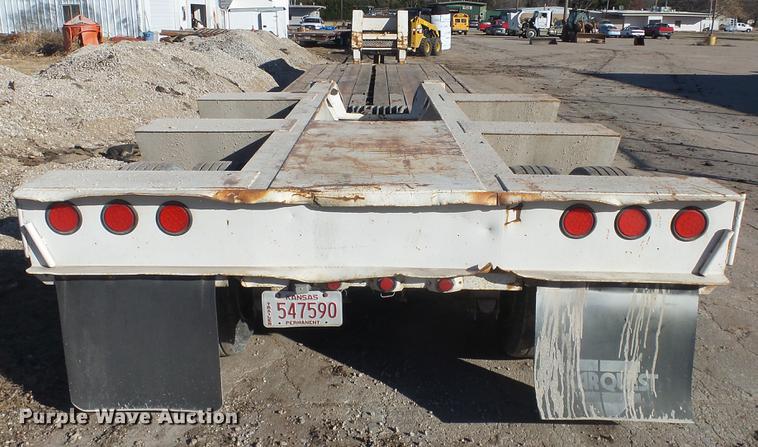 image for item DC1319 1991 Witzco Challenger RG50 lowboy equipment trailer