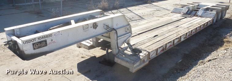image for item DC1319 1991 Witzco Challenger RG50 lowboy equipment trailer