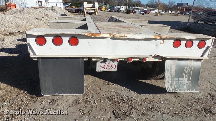 image for item DC1319 1991 Witzco Challenger RG50 lowboy equipment trailer