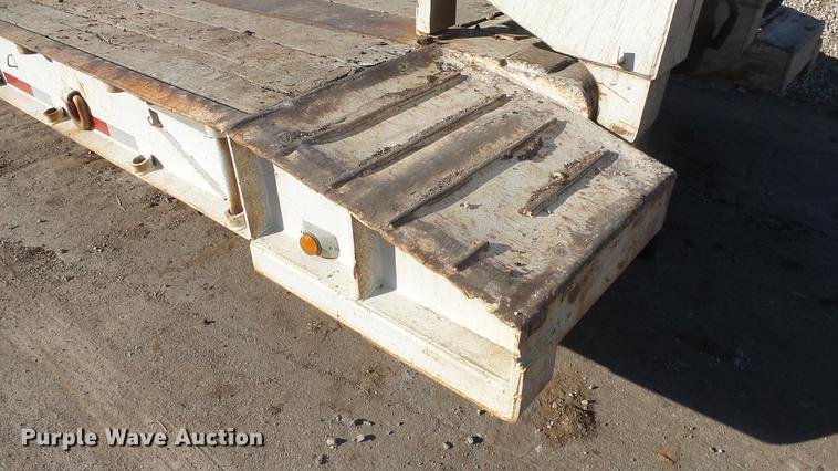 image for item DC1319 1991 Witzco Challenger RG50 lowboy equipment trailer
