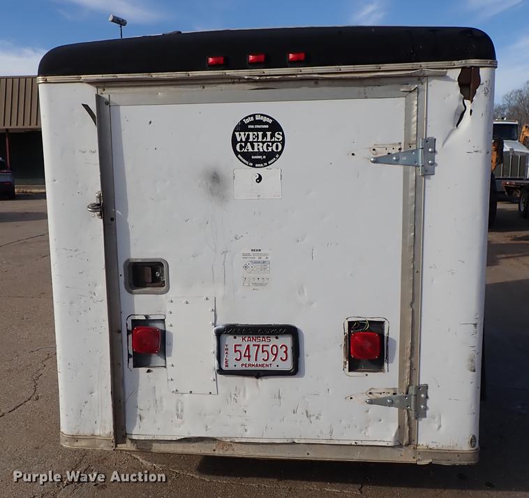 image for item DC1325 1994 Wells Cargo enclosed cargo trailer