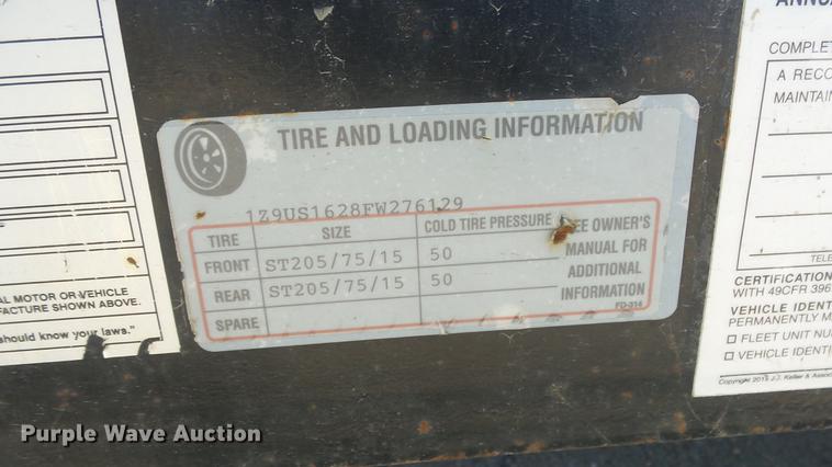 image for item DG2792 2015 102 Ironworks utility trailer