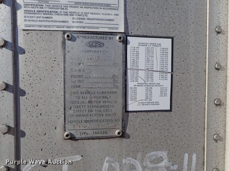 image for item DG2870 1988 Strick dry van trailer