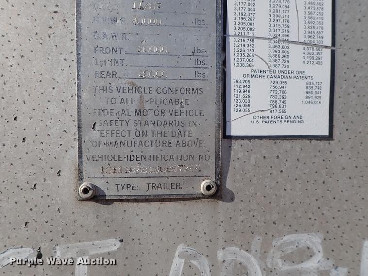 image for item DG2870 1988 Strick dry van trailer