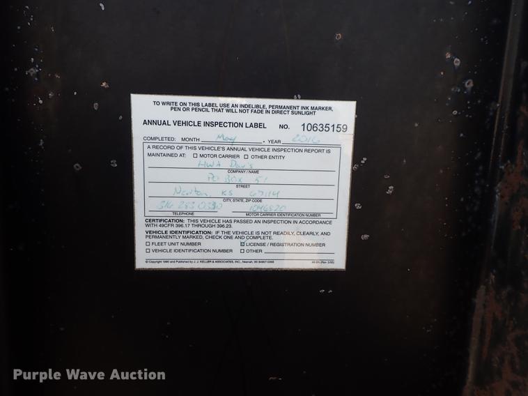 image for item DG2874 2002 Circle M equipment trailer