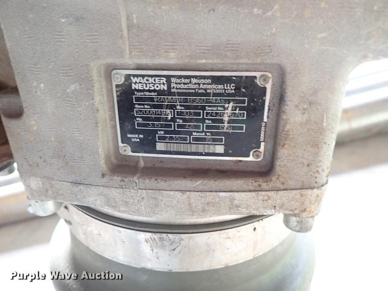 image for item EM9356 Wacker Neuson Rammer BS60-4 compactor