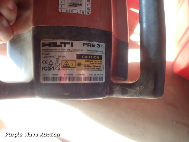 image for item FI9439 (2) Hilti laser levels