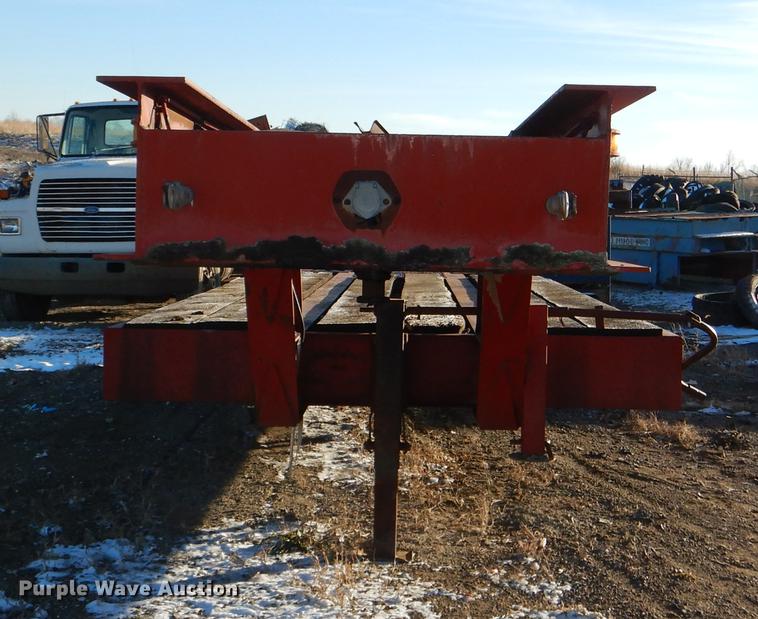 image for item DE0002 1978 Tech-Steel HLB34225 lowboy equipment trailer