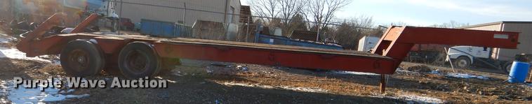 image for item DE0002 1978 Tech-Steel HLB34225 lowboy equipment trailer