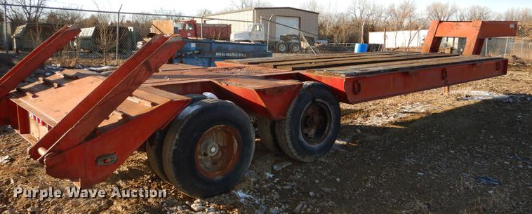 image for item DE0002 1978 Tech-Steel HLB34225 lowboy equipment trailer