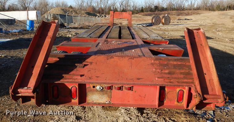 image for item DE0002 1978 Tech-Steel HLB34225 lowboy equipment trailer
