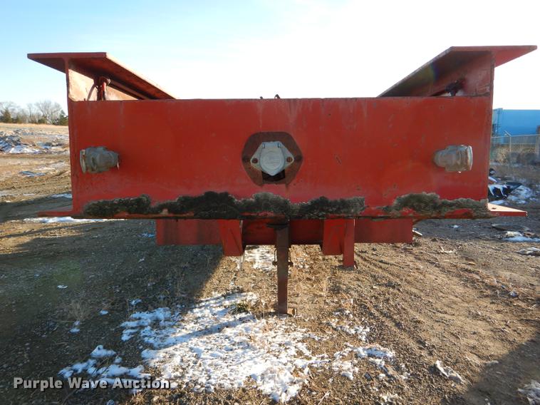 image for item DE0002 1978 Tech-Steel HLB34225 lowboy equipment trailer