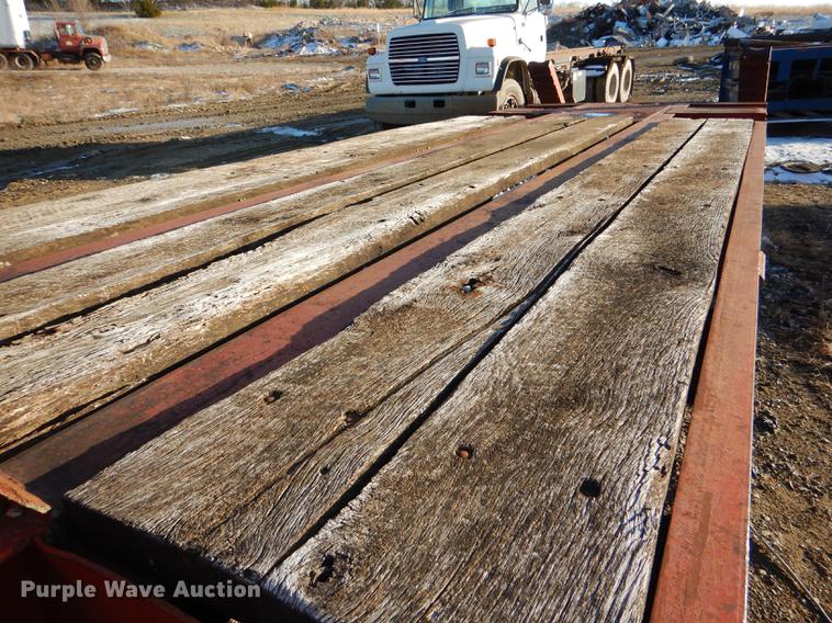 image for item DE0002 1978 Tech-Steel HLB34225 lowboy equipment trailer