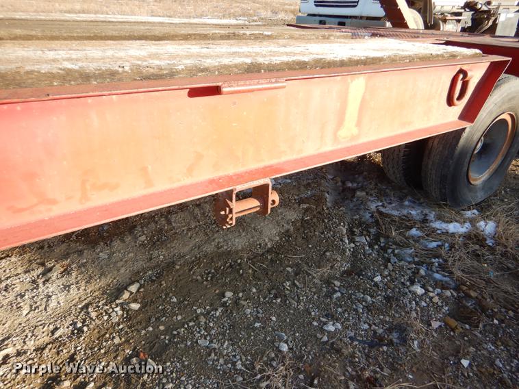 image for item DE0002 1978 Tech-Steel HLB34225 lowboy equipment trailer