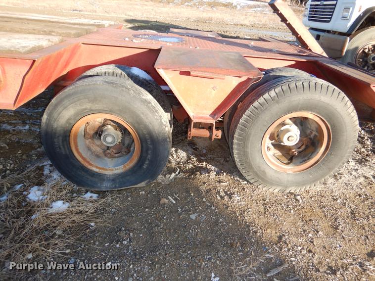image for item DE0002 1978 Tech-Steel HLB34225 lowboy equipment trailer
