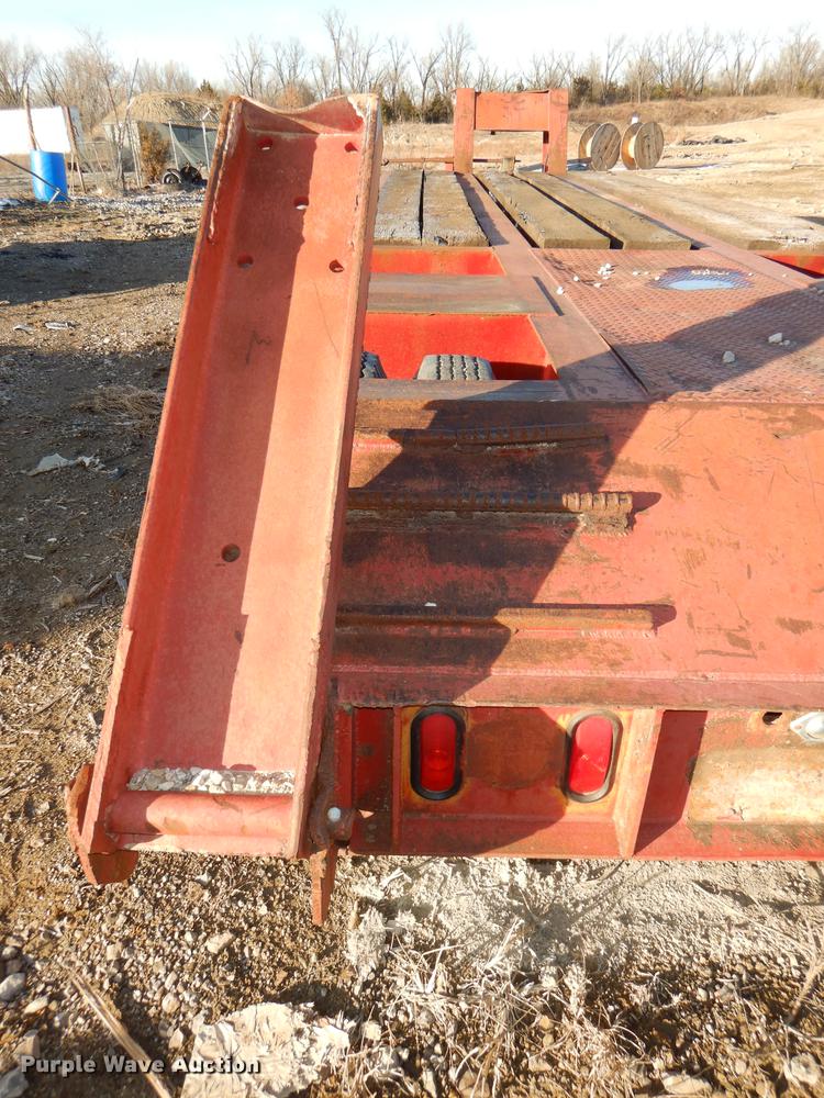 image for item DE0002 1978 Tech-Steel HLB34225 lowboy equipment trailer