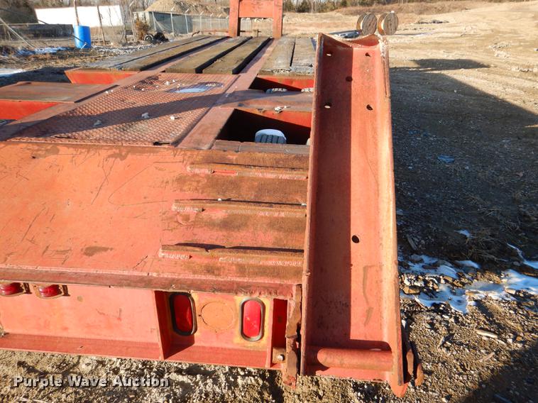 image for item DE0002 1978 Tech-Steel HLB34225 lowboy equipment trailer