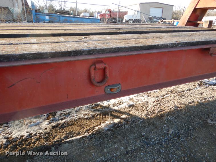 image for item DE0002 1978 Tech-Steel HLB34225 lowboy equipment trailer