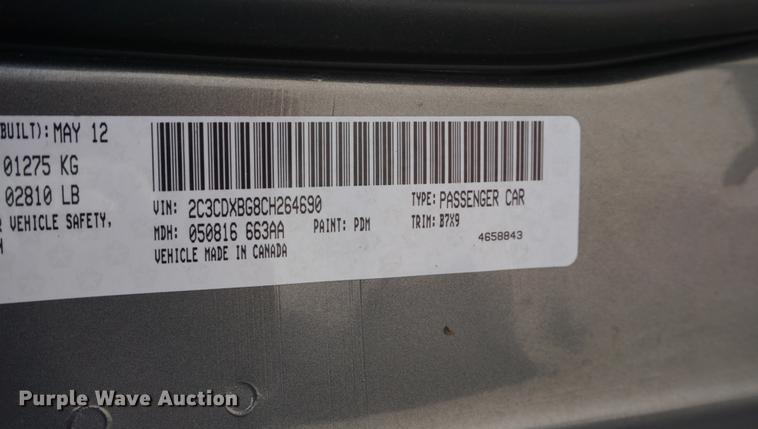 image for item DF1726 2012 Dodge Charger