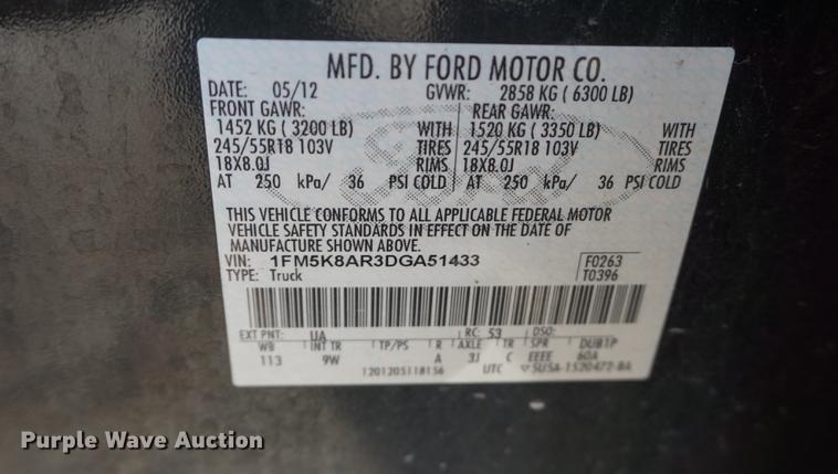 image for item DF1729 2013 Ford Explorer Police Interceptor SUV