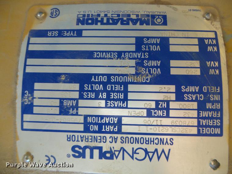 image for item DF2831 1999 Caterpillar XQ225-3306 generator