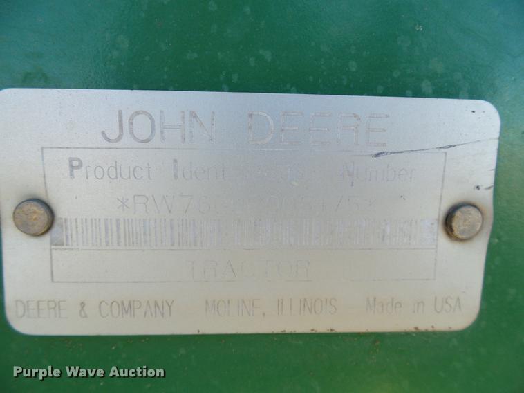 image for item DF2878 1996 John Deere 7600 tractor