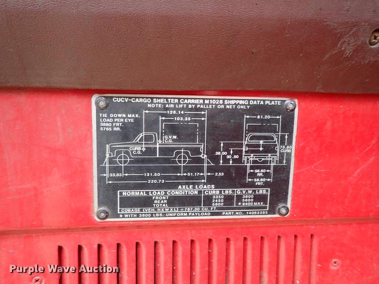 image for item DG2907 1987 Chevrolet brush fire truck
