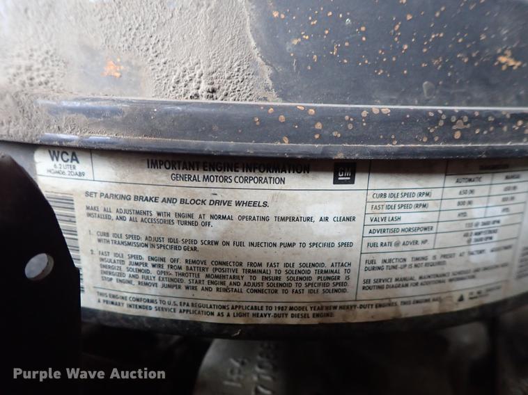 image for item DG2908 1987 Chevrolet brush fire truck