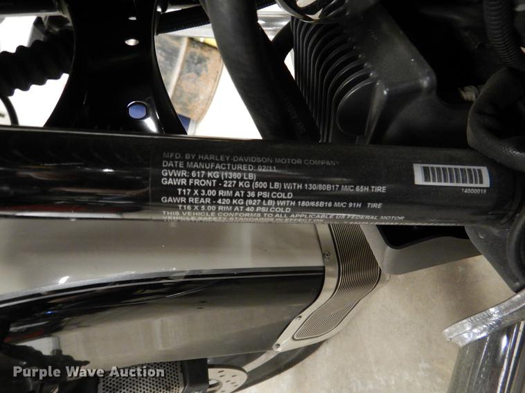 image for item DX9482 2011 Harley Davidson FLHTP Electraglide motorcycle