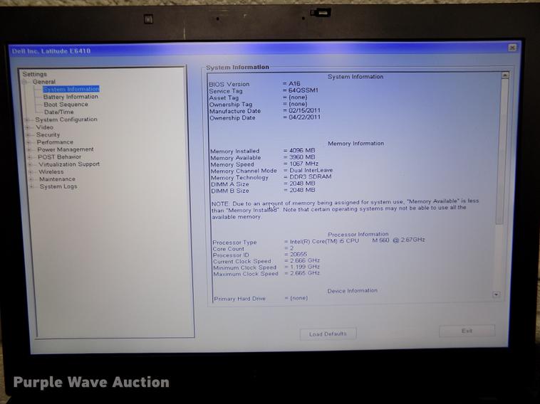 image for item DY9174 (30) Dell E6410 laptops