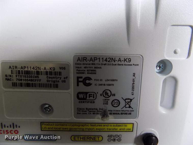 image for item DY9175 (9) Cisco Air-AP1142-N-K9 access points