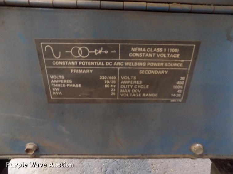 image for item DY9179 Miller Deltaweld 450 welder