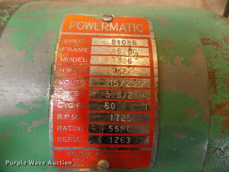 image for item DY9181 Powermatic 7306 bench grinder