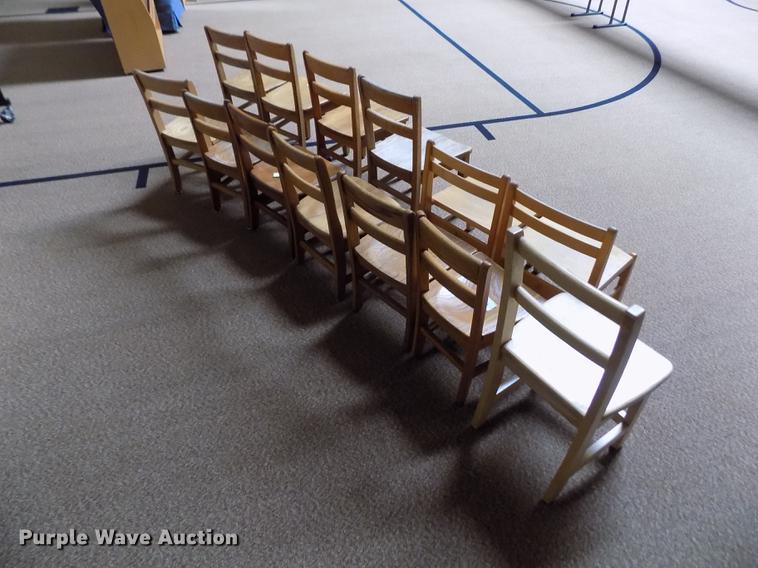 image for item DY9185 (13) wood preschool chairs