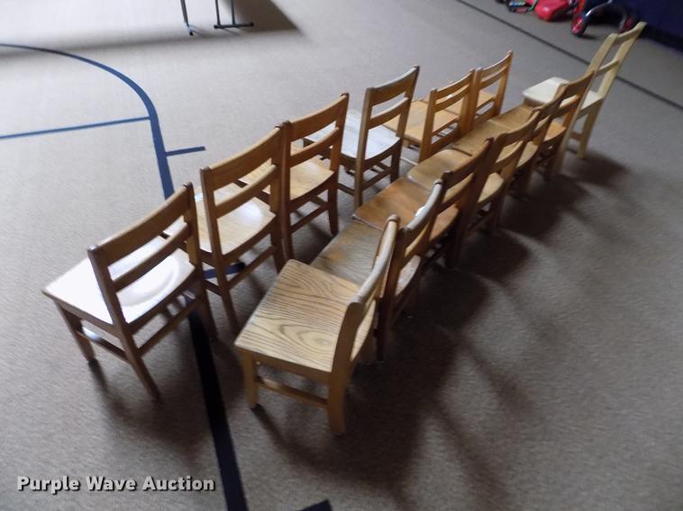 image for item DY9185 (13) wood preschool chairs