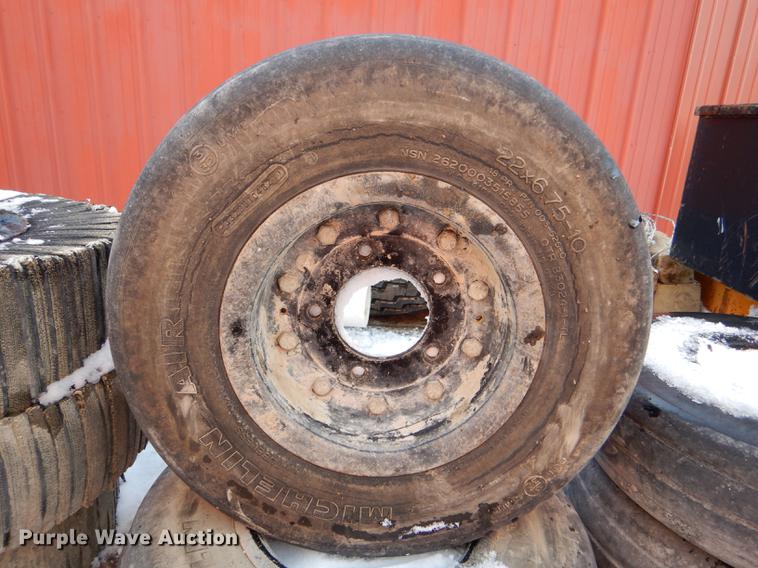 image for item EA9012 (4) Michelin 22x6.75-10 airplane tires and wheels