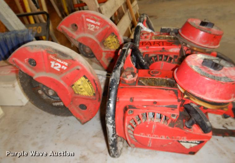 image for item EA9042 (2) Homelite XL-98C concrete saws