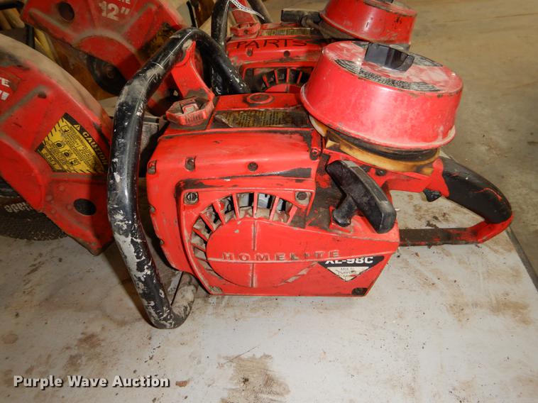 image for item EA9042 (2) Homelite XL-98C concrete saws