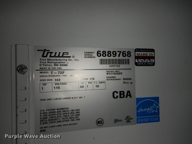 image for item EA9056 True T-72F freezer