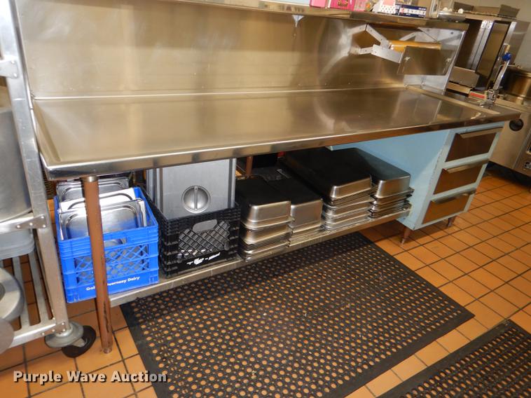 image for item EA9078 Double sided stainless steel work station