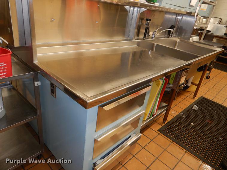 image for item EA9078 Double sided stainless steel work station