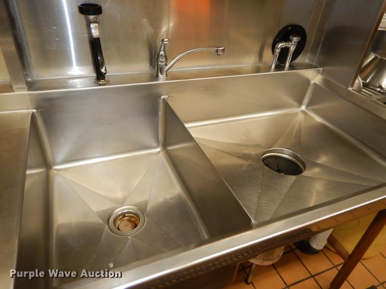 image for item EA9078 Double sided stainless steel work station