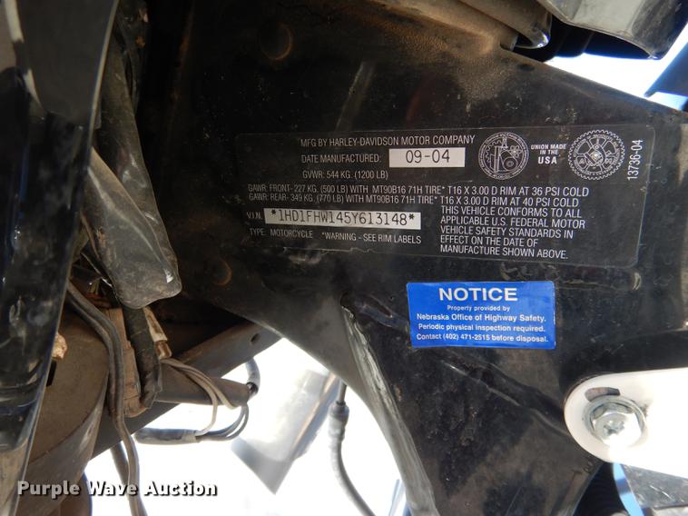 image for item FE9299 2005 Harley Davidson FLHPI Road King motorcycle