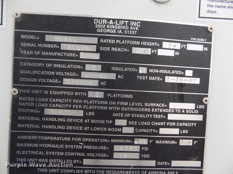 image for item FE9306 2007 Ford F550 XL bucket truck