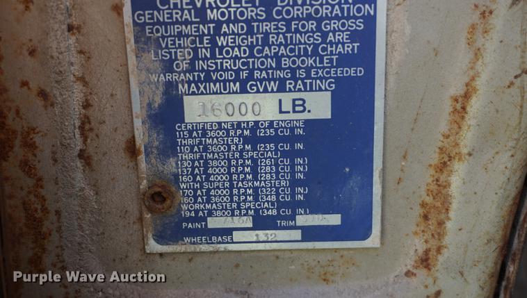 image for item DF1589 1959 Chevrolet 60 applicator truck