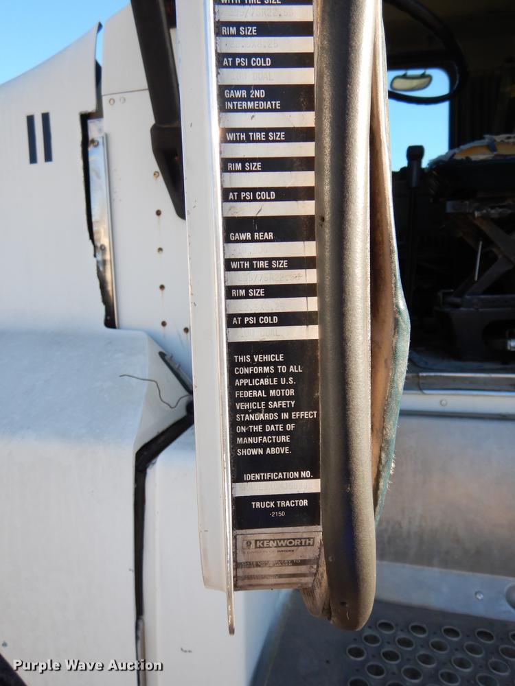 image for item DX9481 1991 Kenworth T500A grain truck