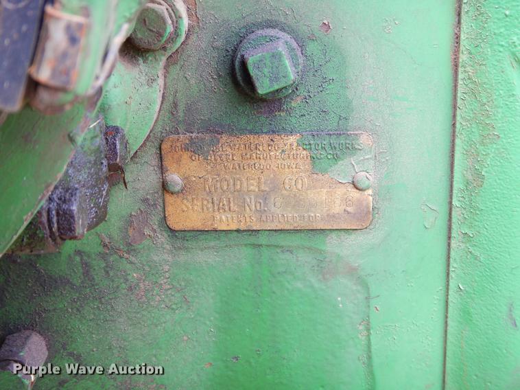 image for item ER9317 John Deere 60 tractor