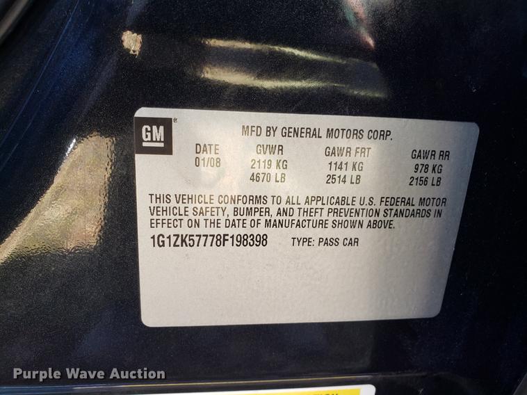 image for item AV9385 2008 Chevrolet Malibu