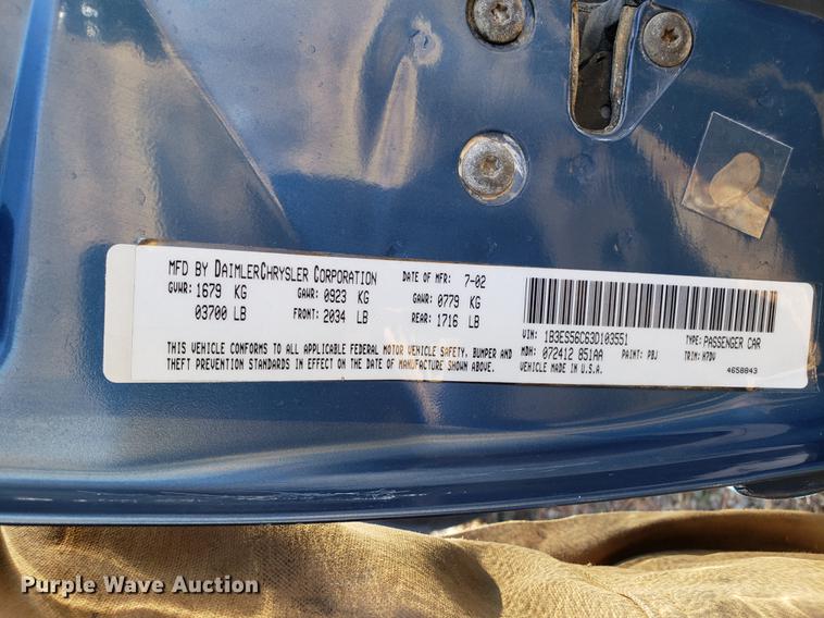 image for item AV9386 2003 Dodge Neon